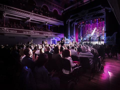 Audience inside St George's Hall